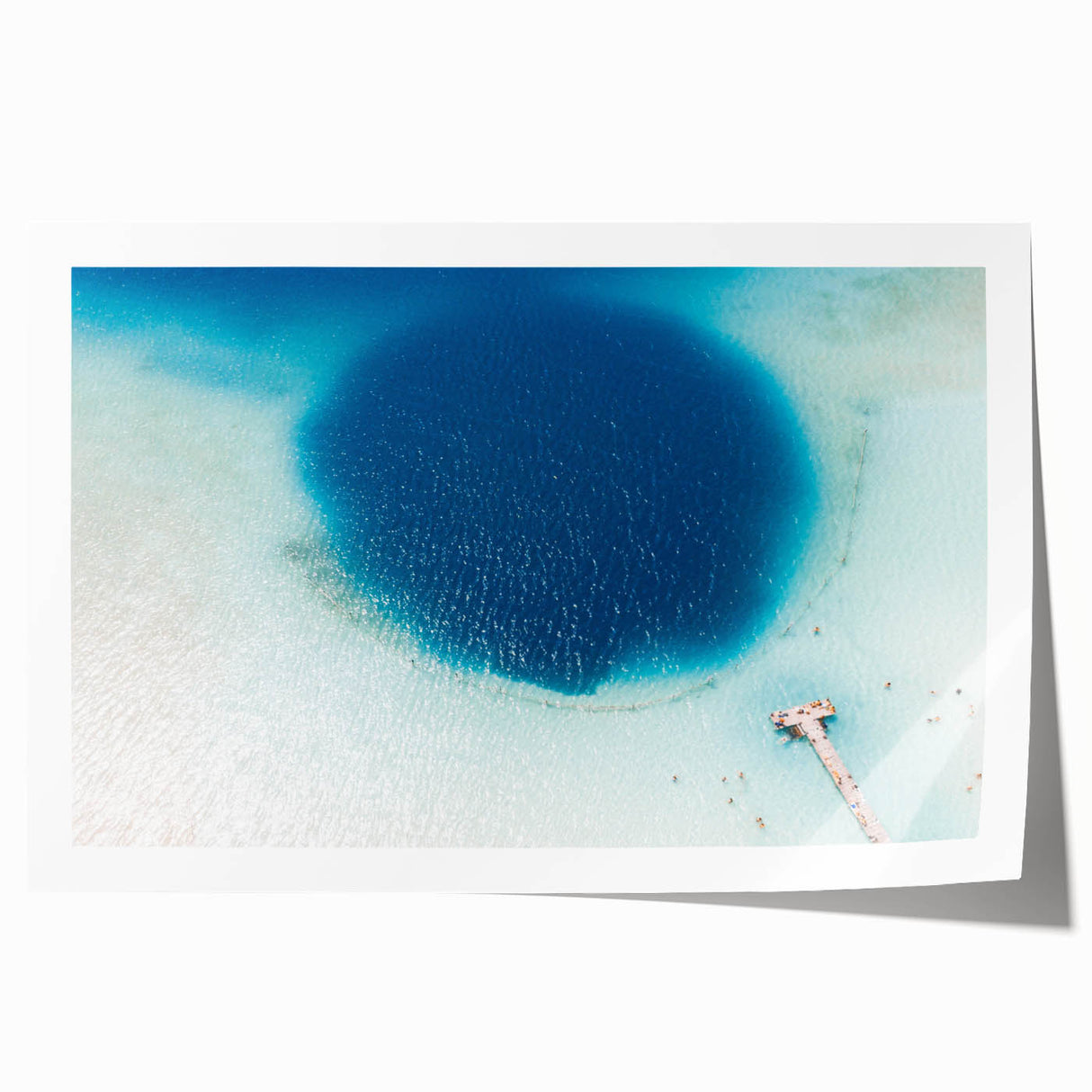 Extra large rolled print of Quintana Roo scenery with vibrant floral elements on canvas.