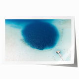 Extra large rolled print of Quintana Roo scenery with vibrant floral elements on canvas.