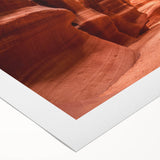 Art deco poster featuring a Jordanian landscape in muted earth tones on rolled canvas, suitable for dining room decor.