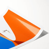 Extra large wall art featuring line art flowers in muted earth tones on a rolled canvas, ideal for large living room decor.