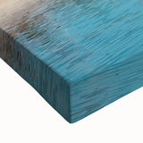 Black and white landscape painting of a desert scene on a large stretched canvas, ideal for bedroom wall art.