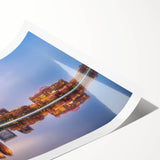 Extra large wall art featuring line art flowers in subtle beige tones on rolled print.