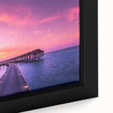 Extra large framed canvas featuring a textured depiction of the Oceania Fiji scenery in black with colorful art accents.