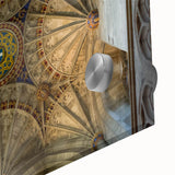 Large abstract wall art in mid-century modernist style depicting the Canterbury, New Zealand landscape on acrylic glass.