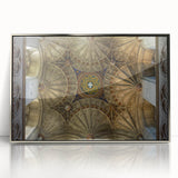 Mid-century modernist art depicting Canterbury, New Zealand scenery in muted earth tones on a silver-framed acrylic.