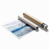 Extra large rolled print of Otago, New Zealand scenery with lush greenery and calm blue waters.