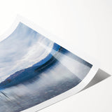 Extra large wall art featuring line art flowers in monochrome, rolled print format, ideal for large living room decor.