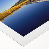 Art deco poster of Taranaki, New Zealand in pastel colors on rolled canvas, suitable for dining room wall art.