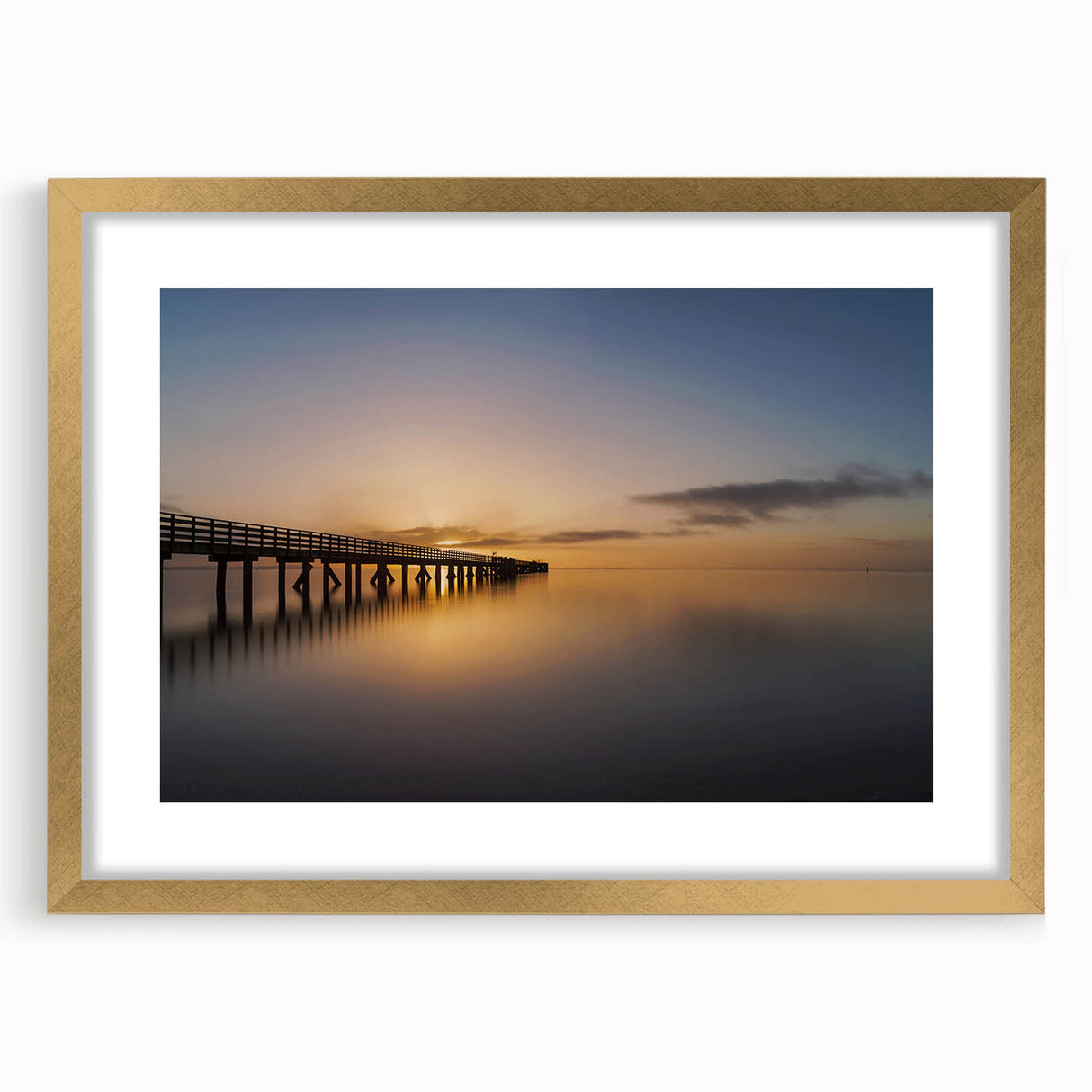 Extra large abstract art print of New Zealand's West Coast in textured style, featuring muted earth tones, framed in gold.