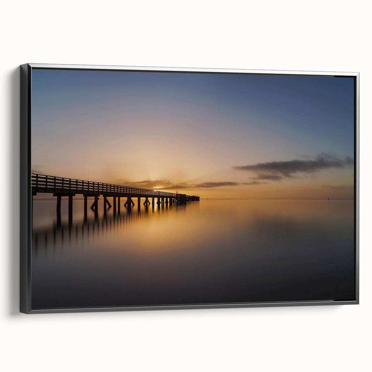 Black and white landscape art painting of New Zealand's West Coast on framed canvas, ideal for bedroom decor.