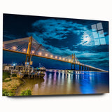 Large abstract wall art of an Argentinian landscape in muted earth tones on acrylic glass.