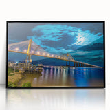 Large abstract wall art of an Argentinian landscape in muted earth tones on a framed acrylic.