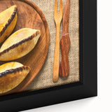 Extra large framed canvas featuring a textured depiction of a Bolivian landscape in black with colorful accents.