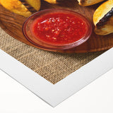 Art deco poster featuring a vibrant, stylized scene of Bolivia on rolled canvas, suitable for dining room decor.