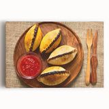 Black and white photograph of Bolivian landscape on stretched canvas, ideal for kitchen wall art.