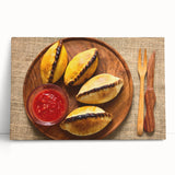 Black and white photograph of Bolivian landscape on large stretched canvas, ideal for kitchen wall art or bedroom decor.