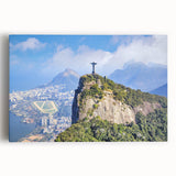 Black and white photograph of a Brazilian landscape on large stretched canvas, ideal for kitchen wall art.
