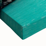 Black and white landscape art painting of Galápagos scenery on a large stretched canvas, ideal for bedroom wall decor.