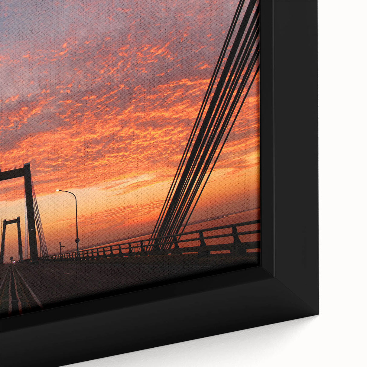 Extra large framed canvas of a textured, colorful Venezuelan landscape, ideal for living room decor.