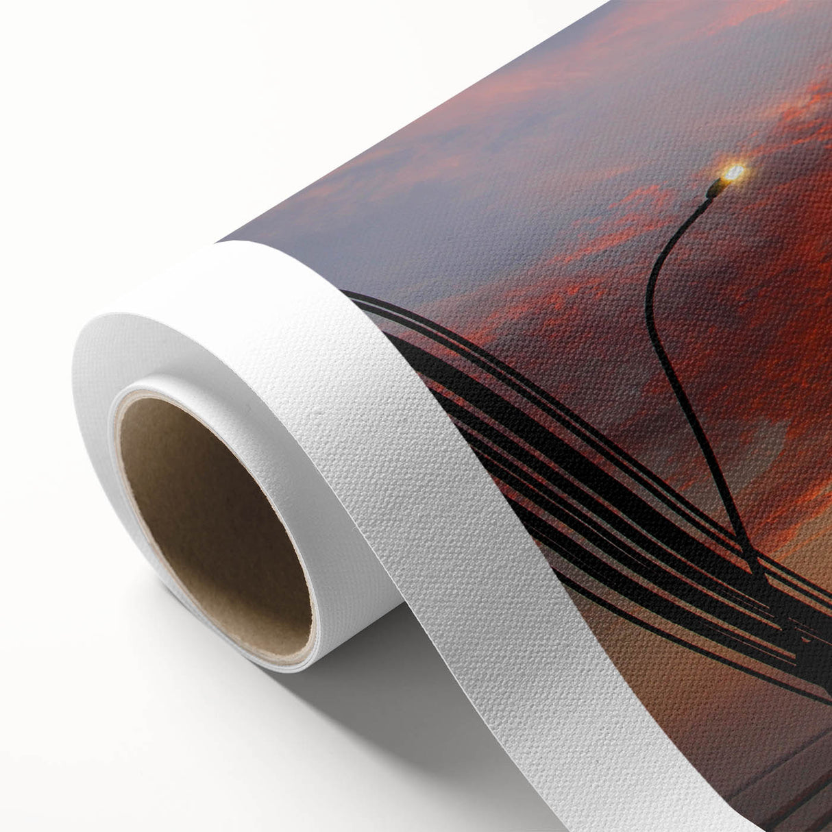 Art deco poster of a vibrant Venezuelan landscape on rolled canvas, ideal for nursery wall art.