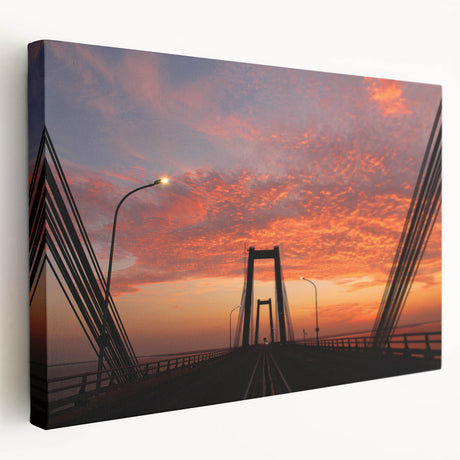 Large stretched canvas featuring a vibrant landscape of Venezuelan scenery, suitable for kitchen wall art.