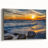 Landscape art painting of Alabama scenery on framed canvas.