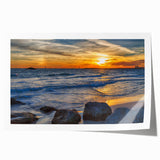 Rolled print of Alabama scenery with soft floral designs in muted colors, suitable for dining room or bathroom wall art.