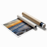 Large rolled canvas print featuring a serene Alabama landscape with soft blue and green hues.