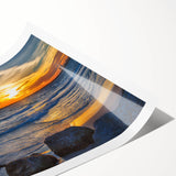 Extra large wall art featuring line art flowers in muted tones on a rolled canvas, ideal for large living room walls.