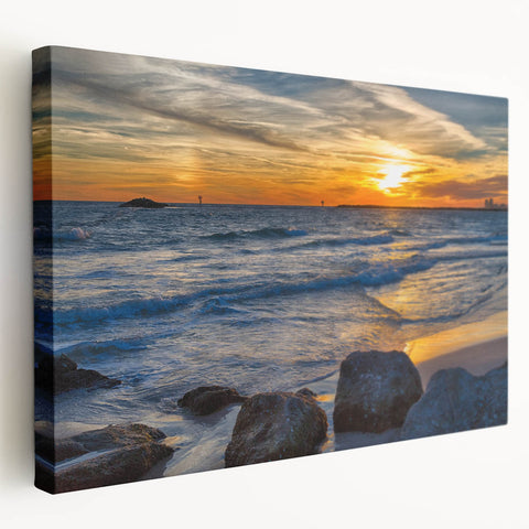 Large canvas print of an Alabama landscape in muted earth tones, suitable for kitchen wall art.
