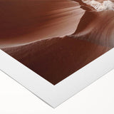 Art deco poster of Arizona's Coyote Buttes in muted earth tones on rolled canvas, suitable for dining room wall art.