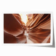 Rolled print of Arizona's Coyote Buttes in earth tones, ideal for art wall dining room decor.