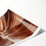 Extra large rolled print of Coyote Buttes in Arizona, featuring subtle earth tones, ideal for large living room wall art.