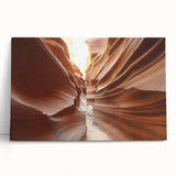 Black and white photograph of Arizona's Coyote Buttes on stretched canvas, suitable as kitchen wall art or bedroom decor.