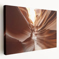 Large canvas print of Arizona's Coyote Buttes in muted earth tones, ideal for kitchen wall art.