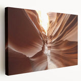 Large canvas print of Arizona's Coyote Buttes in muted earth tones, ideal for kitchen wall art.