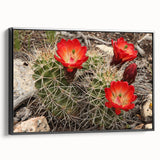 Black and white framed canvas of the Grand Canyon in a vintage poster style, suitable for bedroom wall decor.