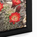 Extra large framed canvas featuring a textured depiction of the Grand Canyon in vibrant, colorful art on a black background.