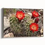 Framed canvas of the Grand Canyon landscape in vibrant colors, ideal for living room decor.