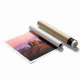 Extra large rolled print of Sedona landscape in muted earth tones, ideal for classy bathroom wall art.
