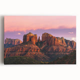 Black and white large canvas print of Sedona, Arizona landscape, suitable as kitchen art.