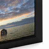 Extra large framed canvas of a textured, colorful abstract design on a black background, ideal for living room decor.