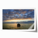 Rolled print of a floral Berkeley, California, landscape in soft earth tones, suitable as art wall dining room decor.