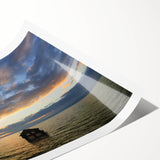 Extra large wall art featuring line art flowers in black and white, rolled print, ideal for large living room decor.