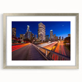 Textured abstract art print of Beverly Hills scenery in muted earth tones on a framed canvas, suitable for bedroom decor.