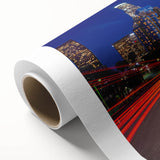 Art Deco-style Beverly Hills scenery poster in pastel shades on rolled canvas, ideal for nursery wall art.