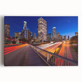 Black and white photo of Beverly Hills on stretched canvas, ideal for kitchen wall art.