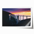 Rolled print of Big Sur coastline with vibrant blues and greens, ideal for dining room wall art.