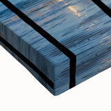 Black and white landscape art painting of Coronado, California on stretched canvas, suitable for bedroom wall art.