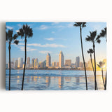 Black and white photograph of the Coronado Bridge in California on a large stretched canvas, ideal for kitchen wall art.